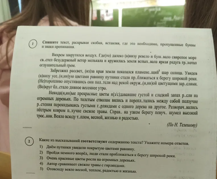 Спишите текст, раскрывая скобки, вставляя, где это необходимо, пропущенные буквы и знаки препинания.