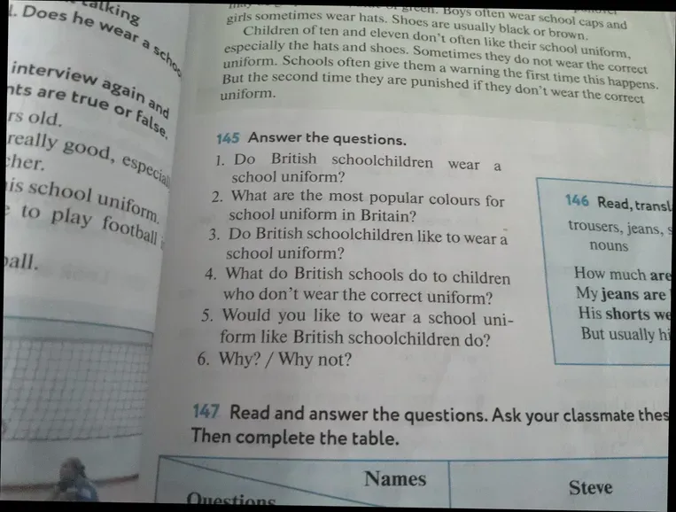 Ответьте на вопросы по тексту: Do British schoolchildren wear a school uniform?