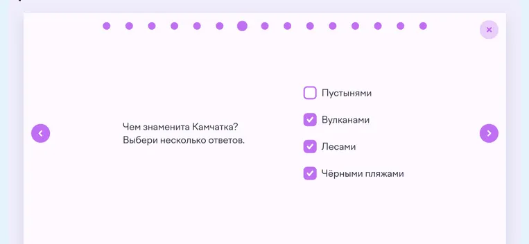 Чем знаменита Камчатка? Выбери несколько ответов.