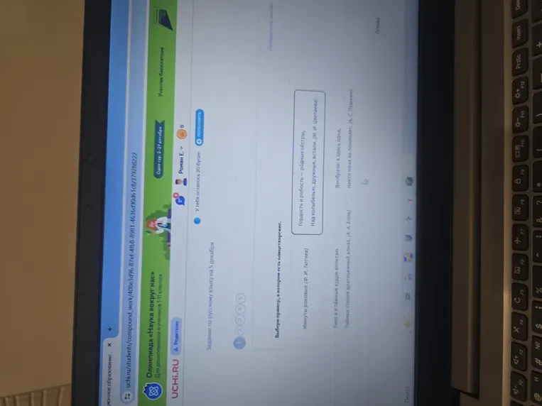 Выберите пример, в котором есть олицетворение