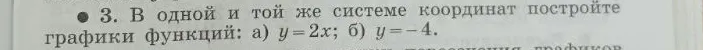 Постройте графики функций: а) y = 2x; б) y = -4