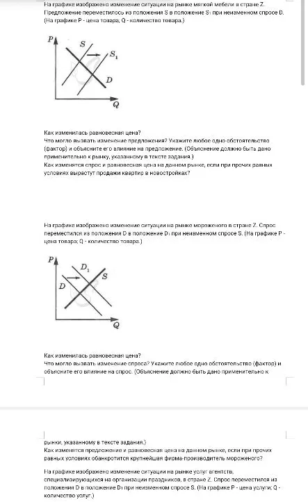 Как изменилась равновесная цена?
