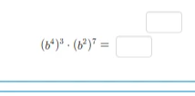 Упростите выражение $(b^4)^3 \cdot (b^2)^7$