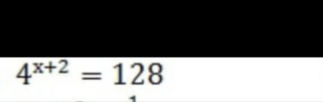 Решите уравнение $4^{x+2} = 128$