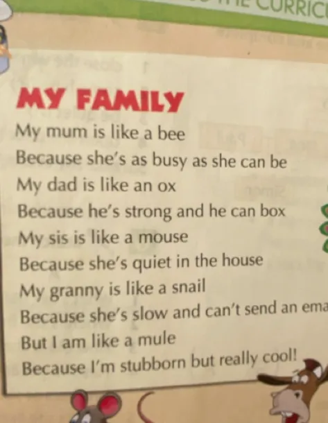 Дайте транскрипцию и перевод текста "MY FAMILY".