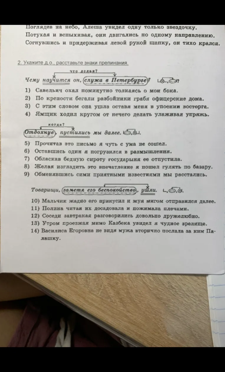Расставьте запятые в предложениях