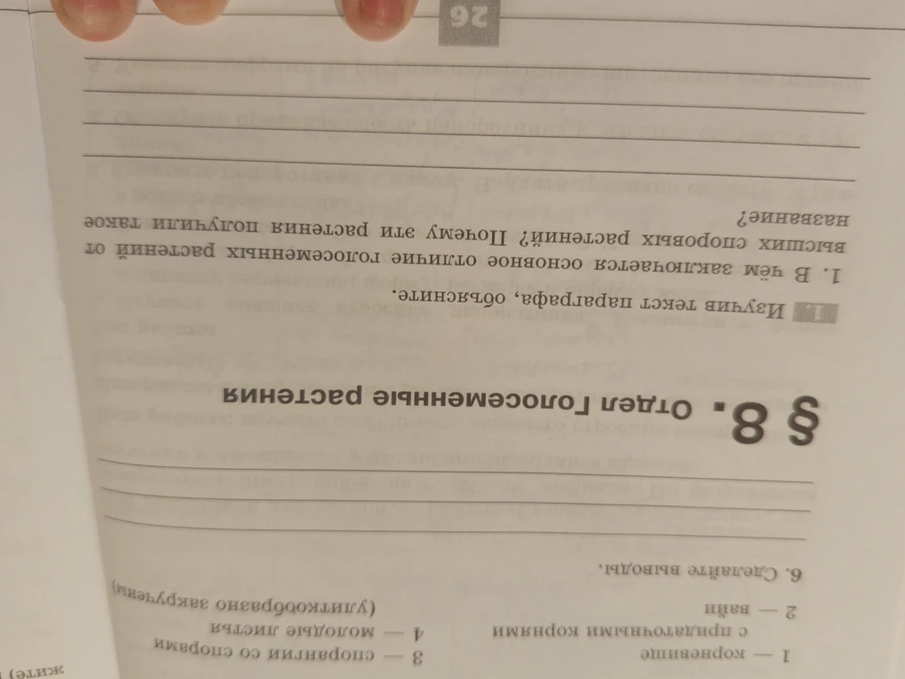 Изучив текст параграфа, объясните, в чём заключается основное отличие голосеменных растений от высших споровых растений, почему эти растения получили такое название?