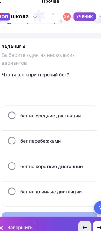 Что такое спринтерский бег?