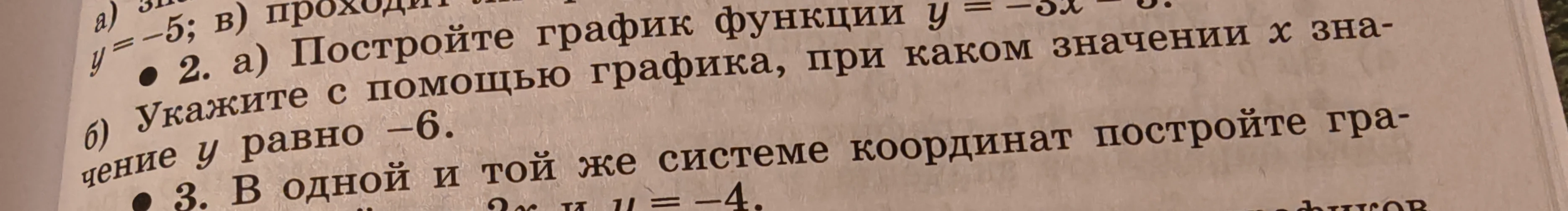 Постройте график функции y = -3x - 3.