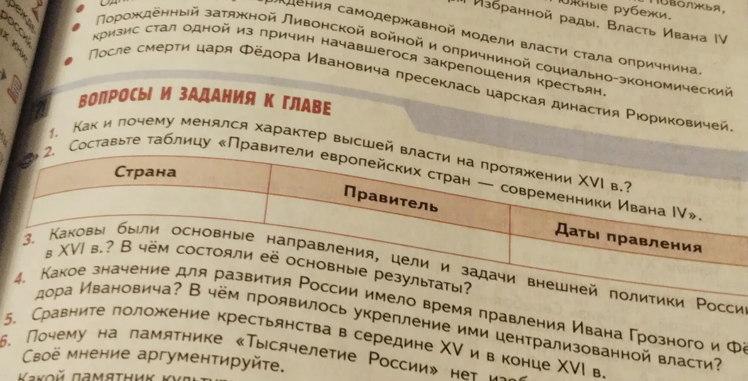 Как и почему менялся характер высшей власти на протяжении XVI в.?