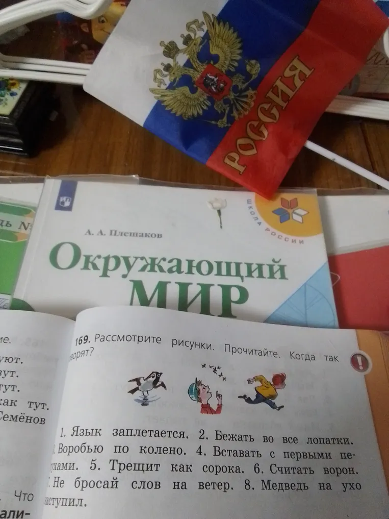 169. Рассмотрите рисунки. Прочитайте. Когда так говорят?