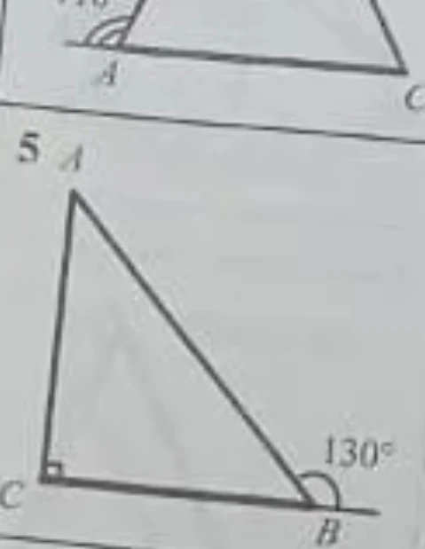Найдите неизвестные углы ABC