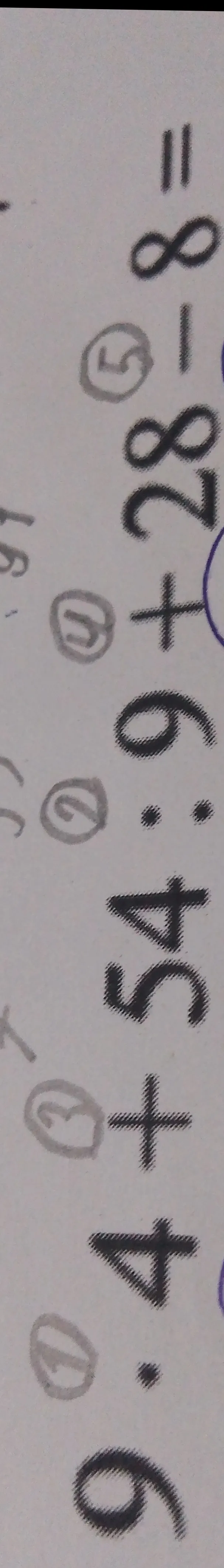 9 * 4 + 54 : 9 + 28 - 8 =