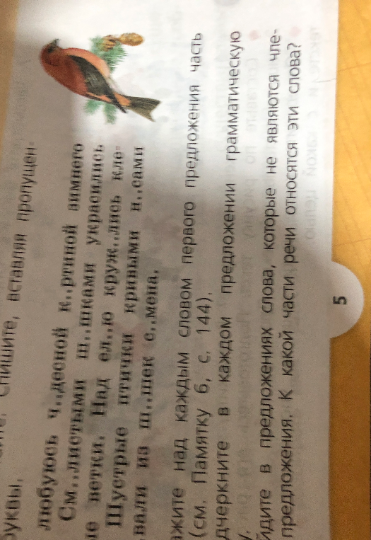 Спишите, вставляя пропущенные буквы. Любуюсь ч..десной к..ртиной зимнего леса.