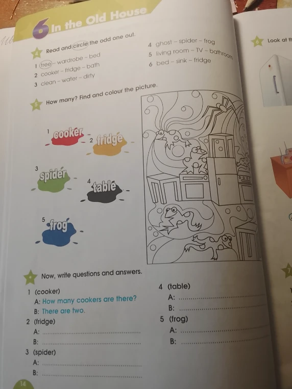 Read and circle the odd one out.