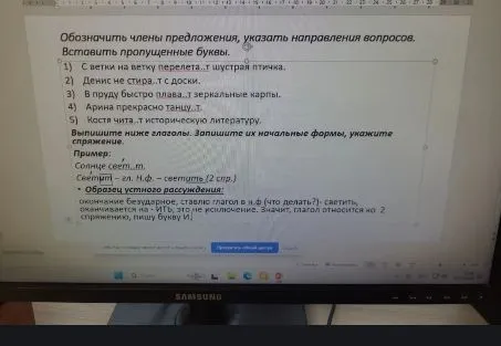 Обозначить члены предложения, указать направления вопросов. Вставить пропущенные буквы.
