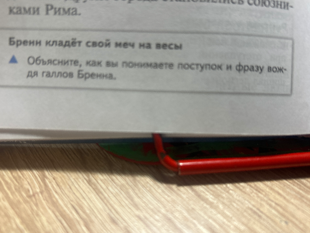 Объясните, как вы понимаете поступок и фразу вождя галлов Бренна.