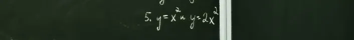 Постройте графики функций y = x² и y = 2x²