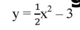 Вычислите значения функции y = 1/2x² - 3 для x = -3, -2, -1, 0, 1, 2, 3