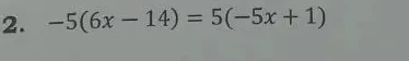 Решите уравнение -5(6x - 14) = 5(-5x + 1)