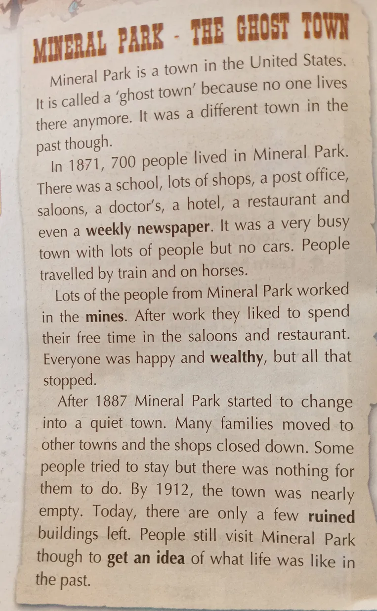 Перевод текста 'MINERAL PARK - THE GHOST TOWN' на русский язык.