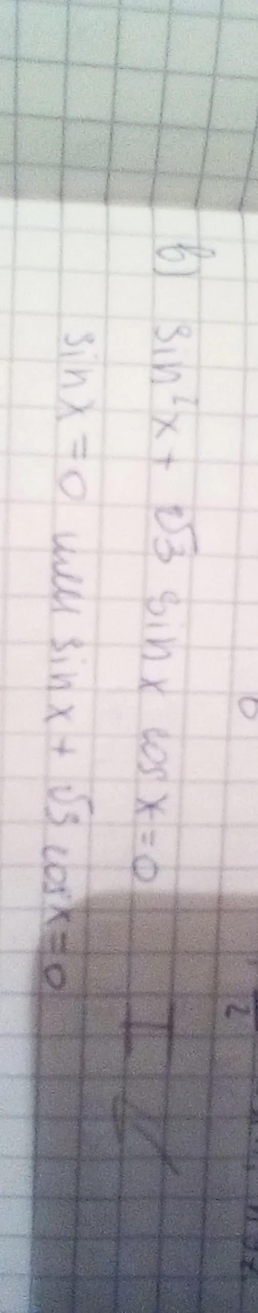 Решите уравнение sin^2 x + sqrt(3) sin x cos x = 0