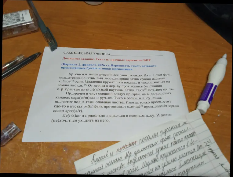 Красив и печален русский лес ранней осенью. Переписать текст, вставить пропущенные буквы и знаки препинания.