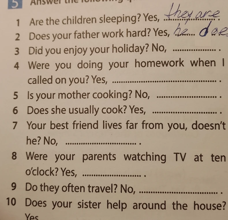 Answer the following questions: Are the children sleeping? Yes, ...