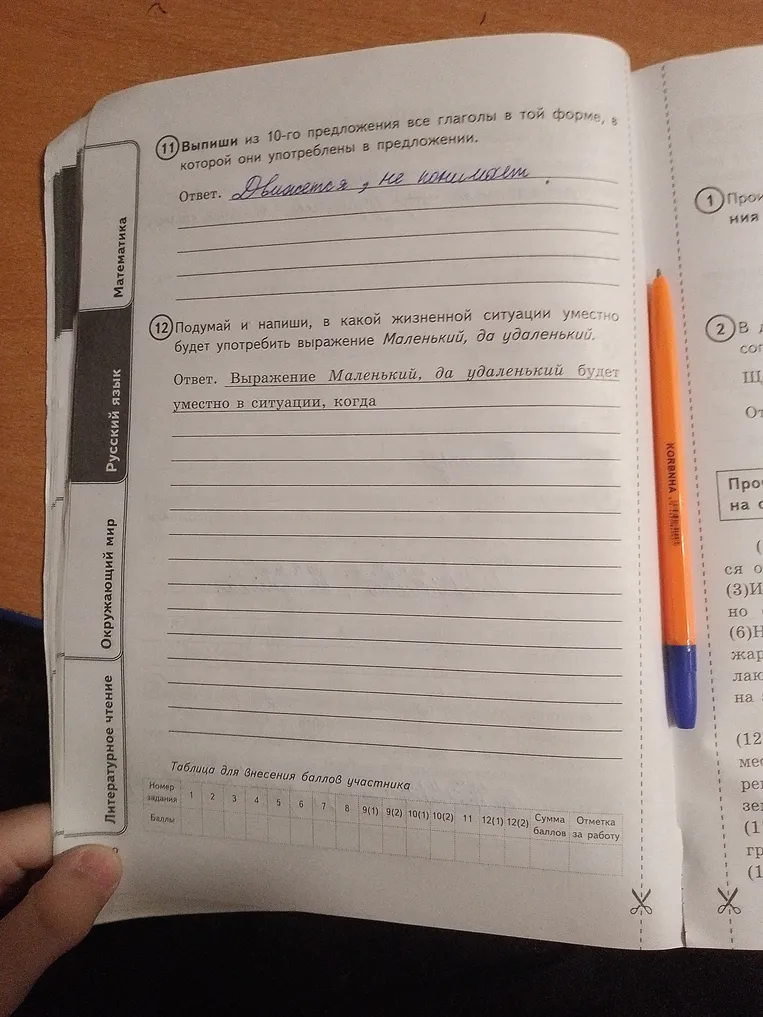 Подумай и напиши, в какой жизненной ситуации уместно будет употребить выражение Маленький, да удаленький.