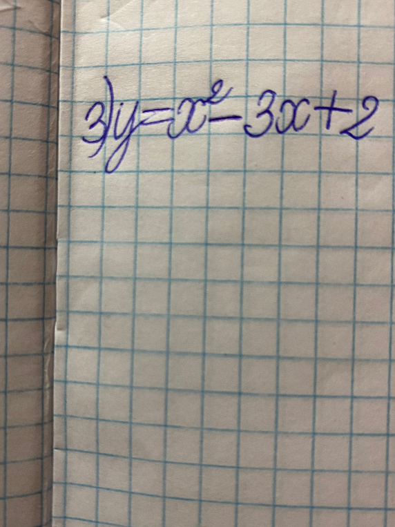 Построить график функции y=x²-3x+2