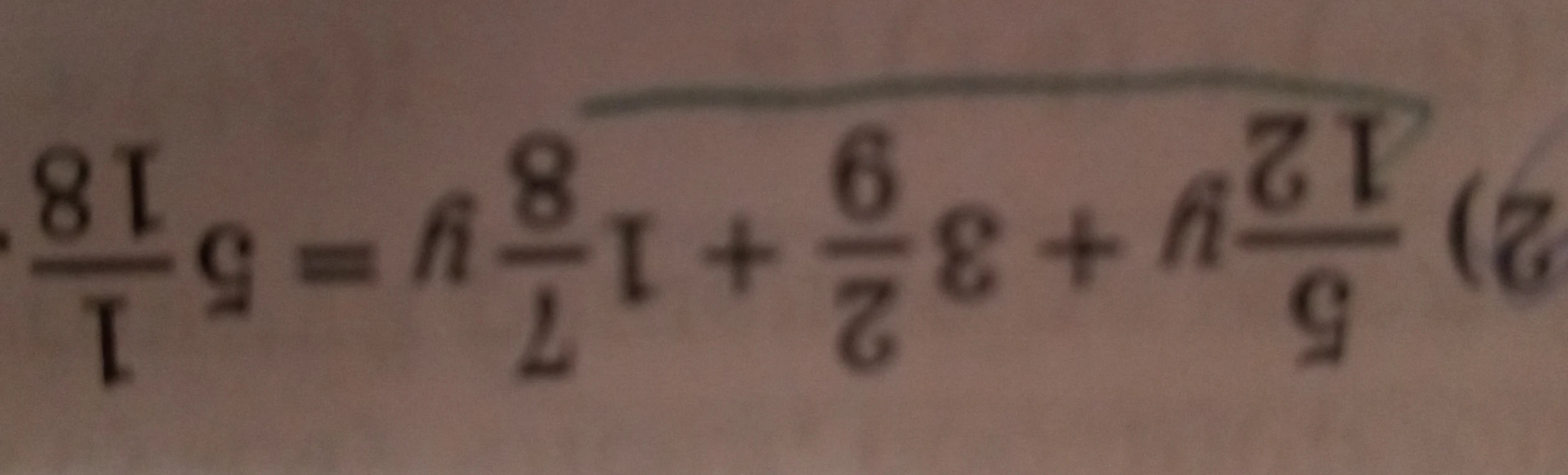 Решите уравнение 5 5/12y + 3 2/9 + 1 7/8y = 5 1/18