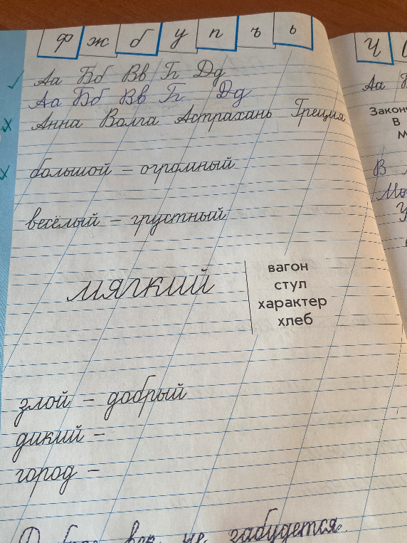 Подберите антонимы к словам: дикий, город.