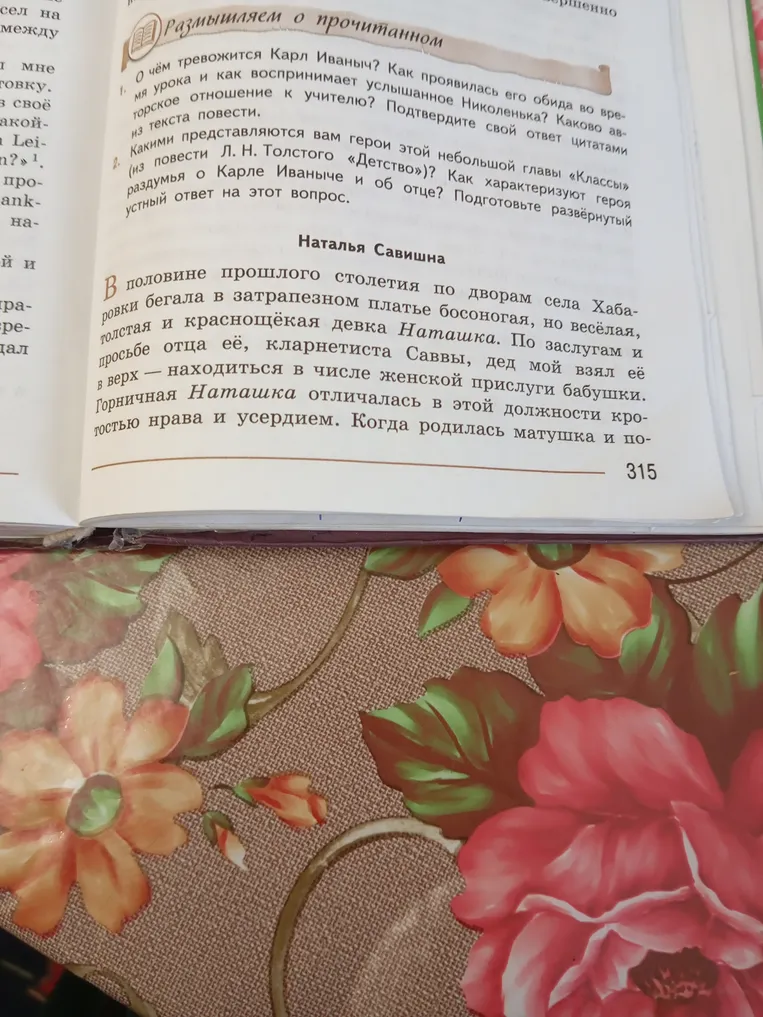 Сделай краткий пересказ главы «Наталья Савишна» из повести Л. Н. Толстого «Детство»