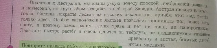 Подлетая к Австралии, мы видим узкую полосу плоской прибрежной равнины и невысокий, но круто обрывающийся к ней край Западно-Австралийского плоскогорья.