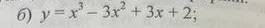 Исследуйте функцию y = x³ - 3x² + 3x + 2