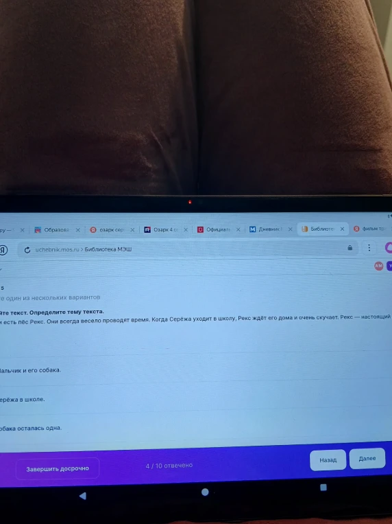 Прочитайте текст. Определите тему текста.