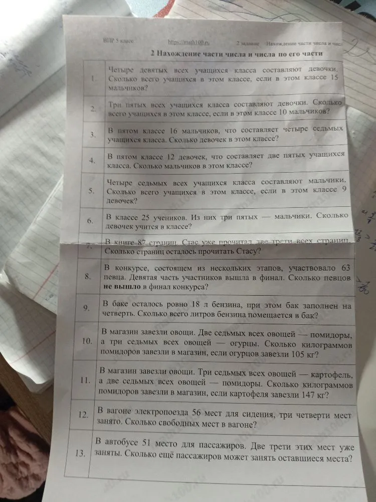 Четыре девятых всех учащихся класса составляют девочки. Сколько всего учащихся в этом классе, если в этом классе 15 мальчиков?