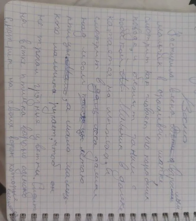 Написать текст с исправленными ошибками
