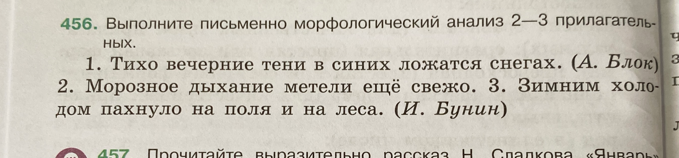 Выполните письменно морфологический анализ 2—3 прилагательных.
