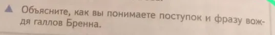 Объясните, как вы понимаете поступок и фразу вождя галлов Бренна.