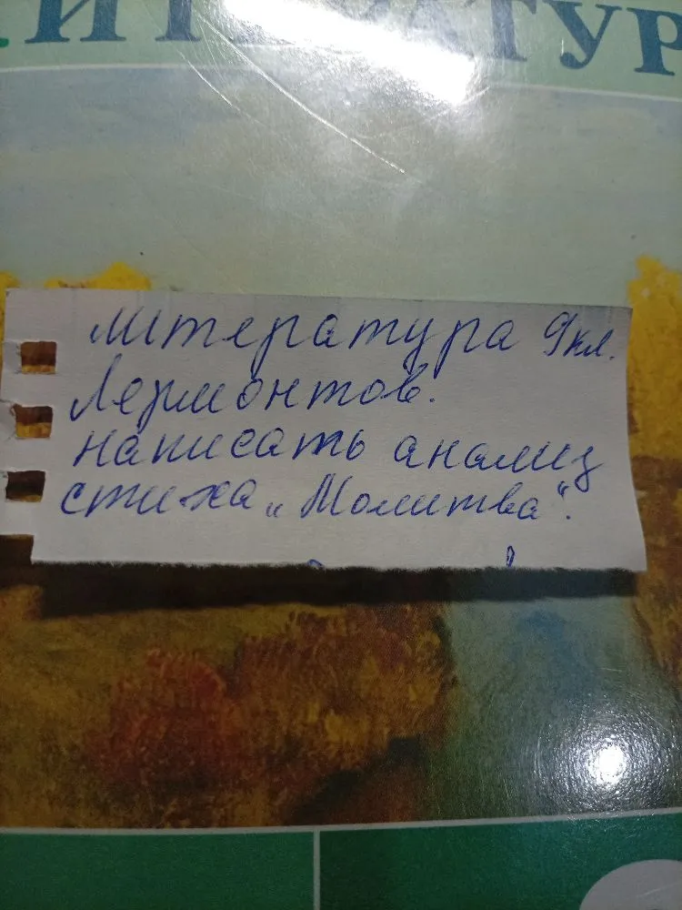 Написать анализ стиха «Молитва» М. Ю. Лермонтова (9 класс).