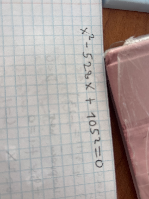 Решите уравнение x² - 54,5x + 105 = 0