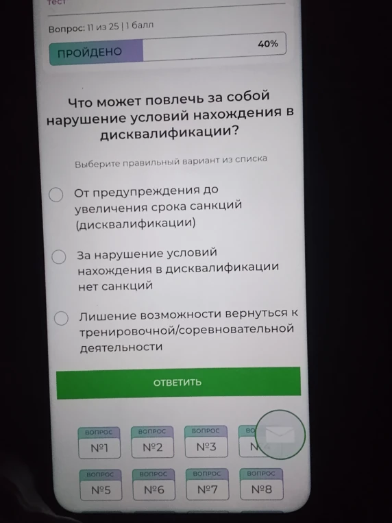 Что может повлечь за собой нарушение условий нахождения в дисквалификации?