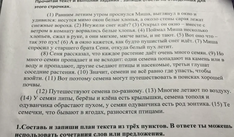 Выпиши из 7-го предложения все формы имён прилагательных с именами существительными, к которым они относятся. Укажи число, род (если есть), падеж одной из форм имени прилагательного (на выбор).