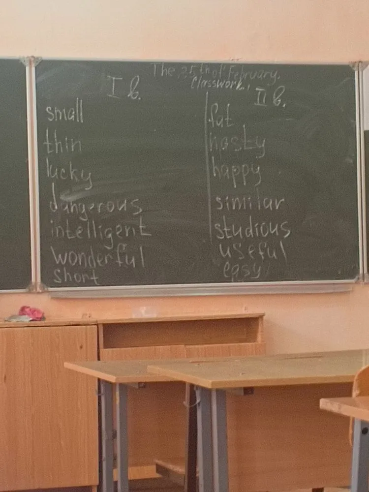 Образуйте степени сравнения для слов: small, thin, lucky, dangerous, intelligent, wonderful, short (I вариант) и fat, nasty, happy, similar, studious, useful, easy (II вариант).