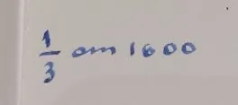 Найдите 1/3 от 1800