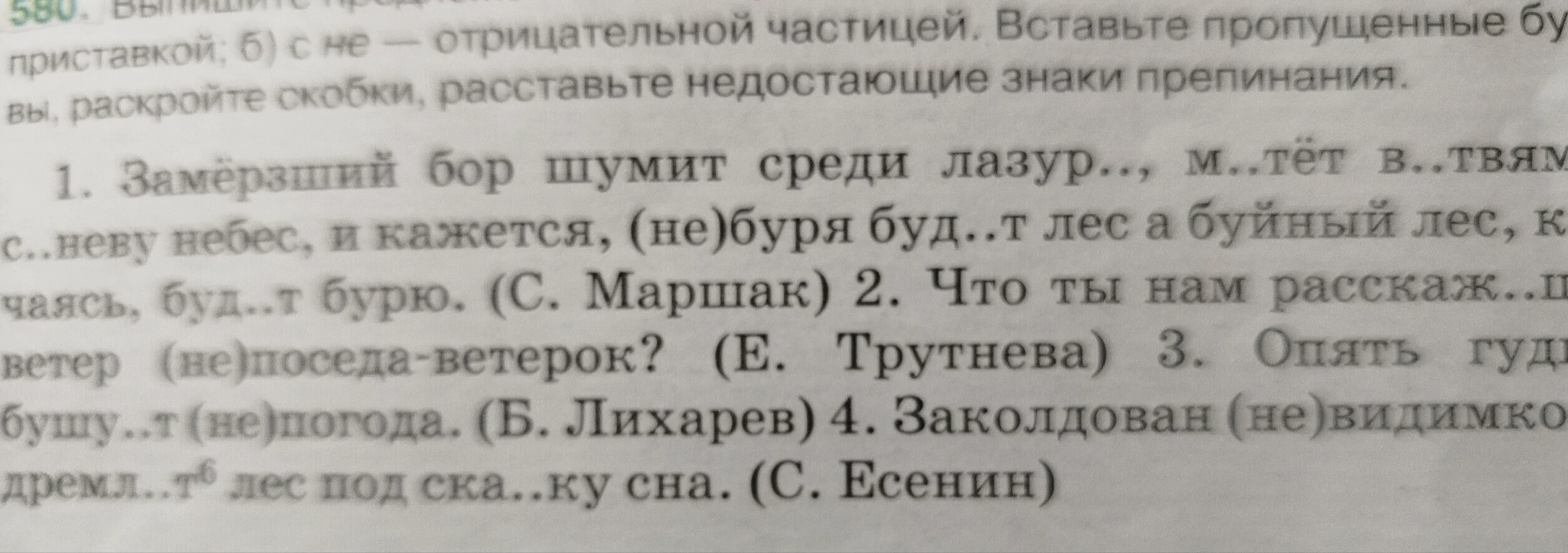 Разбор цифры 6 в предложении: Заколдован (не)видимкой дремлет⁶ лес под ска..ку сна.