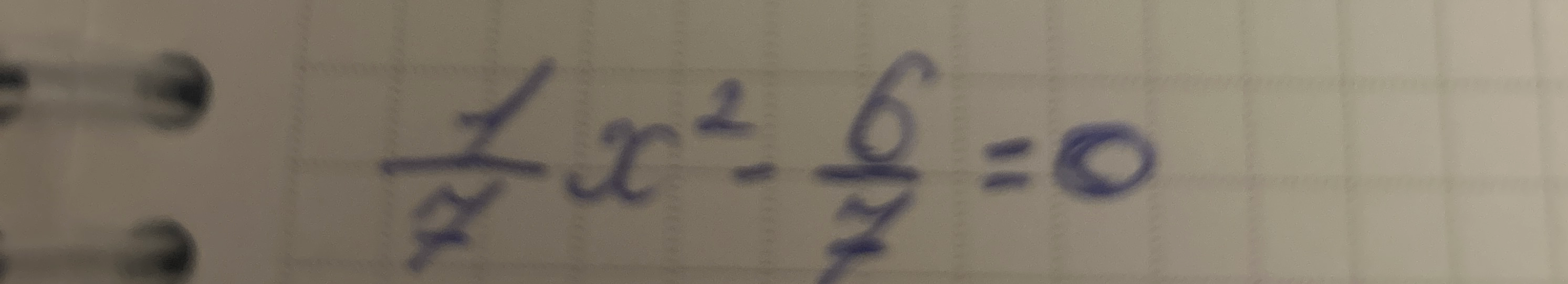 Решите уравнение 1/7x² - 6/7 = 0