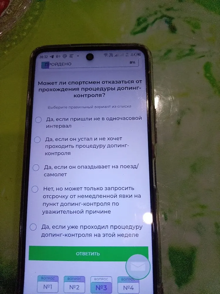 Может ли спортсмен отказаться от прохождения процедуры допинг-контроля?
