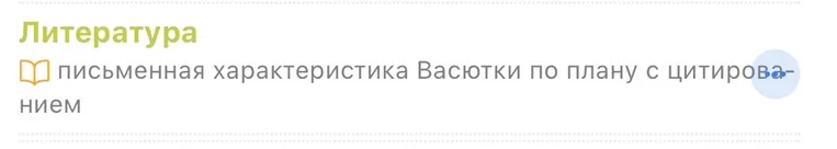 Письменная характеристика Васютки по плану с цитированием